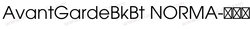 AvantGardeBkBt NORMA字体转换